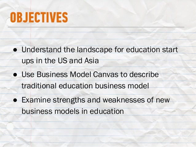 business models in education