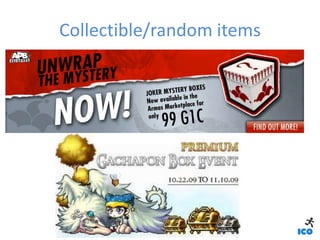 Collectible/random items
 
