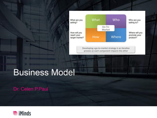 Business Model
Dr. Celen P.Paul
 