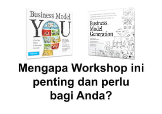 Mengapa Workshop ini
penting dan perlu
bagi Anda?

 