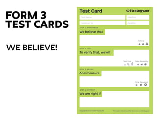 FORM 3
TEST CARDS
WE BELIEVE!
 