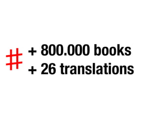 + 800.000 books
♯ + 26 translations

 