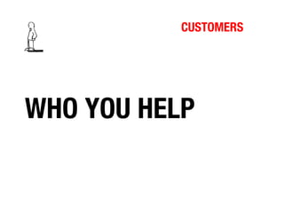 CUSTOMERS

WHO YOU HELP

 