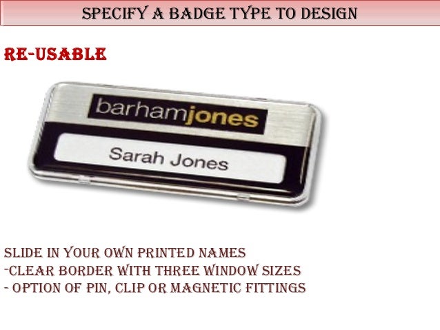 business name badges