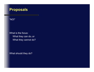 Video Negotiating ContextLevienFrancoise looking for a solution to the ‘logging’ problemSean: Not happy about ‘logging’. Wants Okus to offer a better solution.Okus ITKaren makes a new proposal to break the deadlock.Andrew assistsCurrent Issue (Deadlocked Negotiations): Support levelsLevel A:  Full Support Package (Complete) includes New Projects – Expensive but easy to ManageLevel B:  Cheaper, Monthly Invoice includes regular support but no new project work; Projects logged and billed extra …”An open bar tab”
