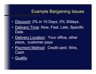 Hypothetical Language: More positive, open to suggestions.We could offer you a 2 % discount…if you guaranteed the orders.We could re-paint the office… if you agreed to work this weekend.We could consider a salary increase…if you agreed to move to London.