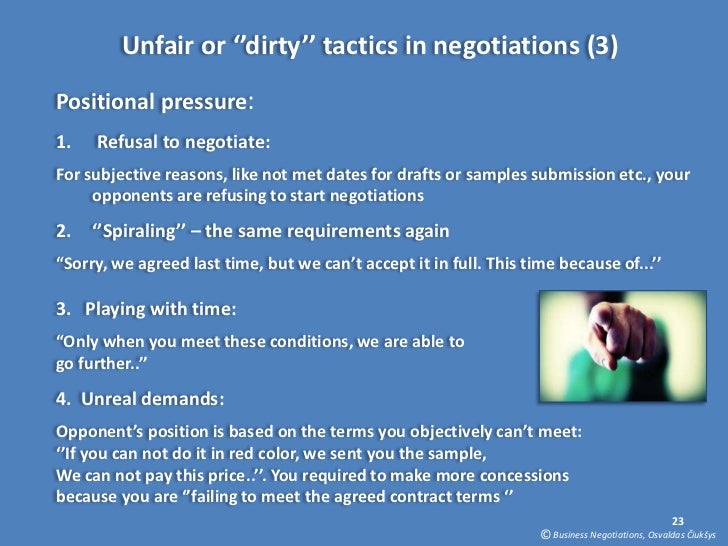 Negotiation Tactics
