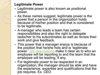 Legotimate Power Business negotiations for purchasing and supply chain management | PPTX