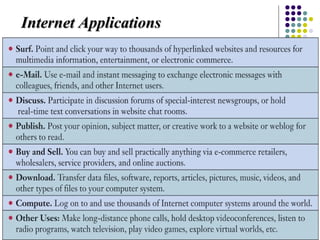 Internet ApplicationsInternet Applications
 