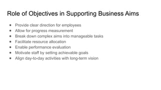 Supporting Objectives Business Objectives and SMART Goals.pptx