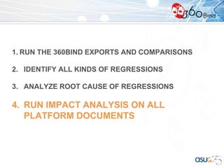 Business Objects calculation engine changes & regression testing