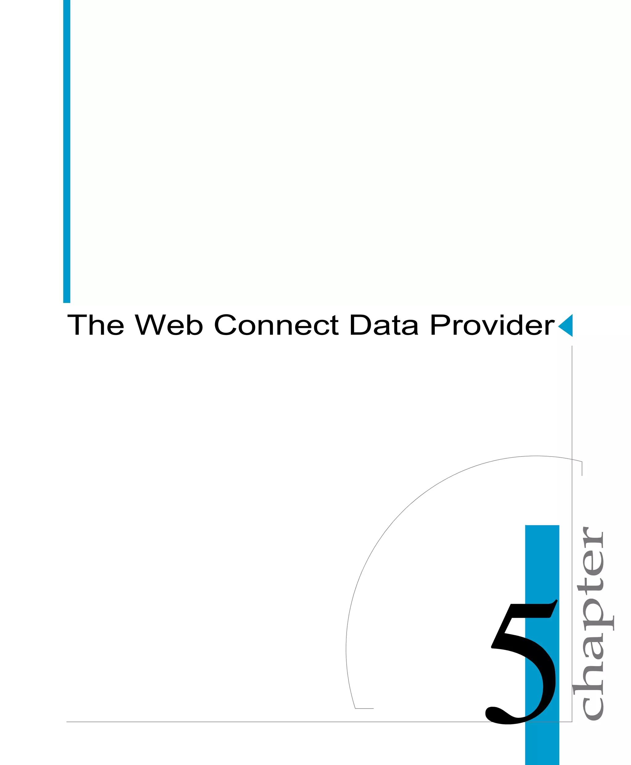 chapter
The Web Connect Data Provider
 