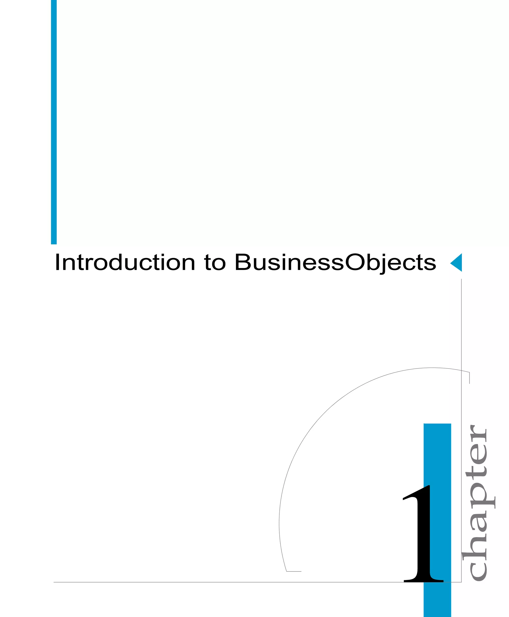 chapter
Introduction to BusinessObjects
 