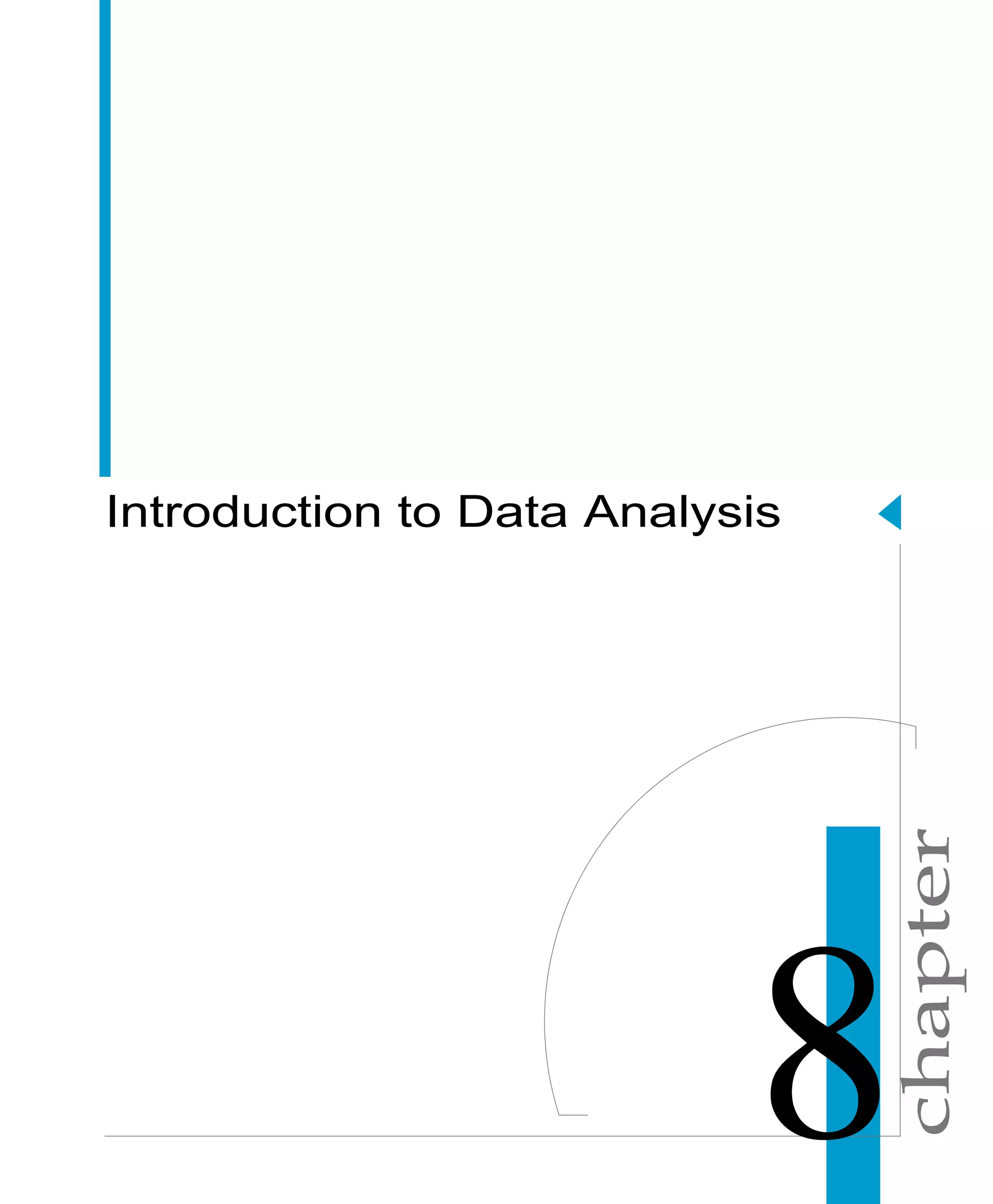 chapter
Introduction to Data Analysis
 