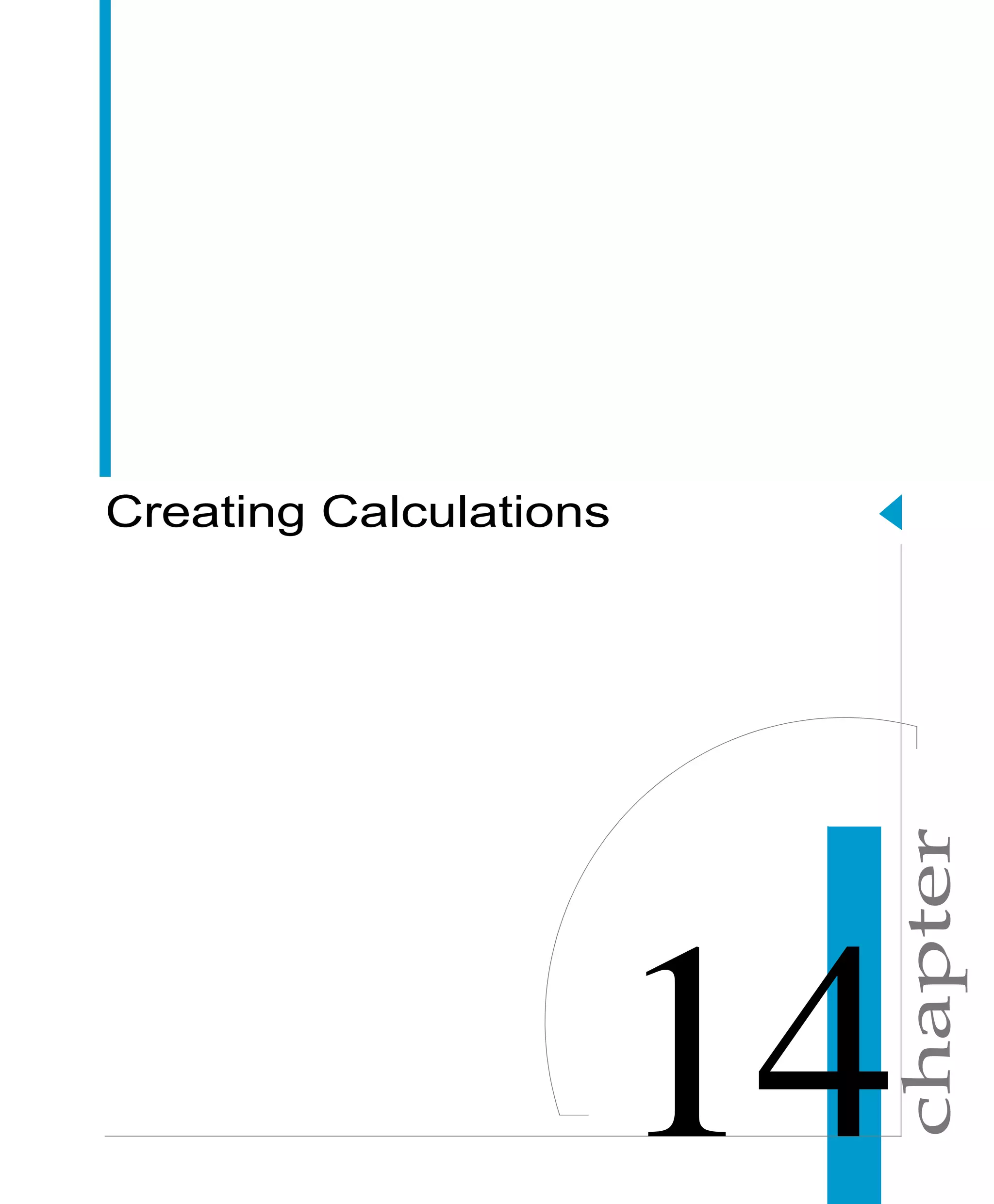chapter
Creating Calculations
 