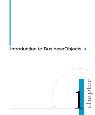chapter
Introduction to BusinessObjects
 