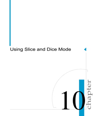 chapter
Using Slice and Dice Mode
 