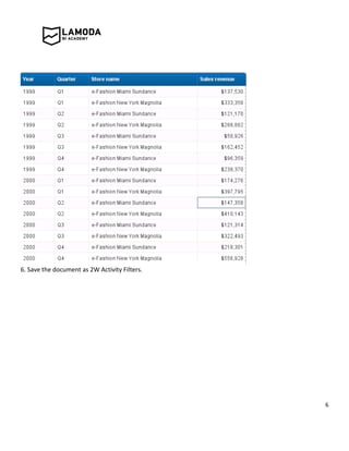 6
6. Save the document as 2W Activity Filters.
 