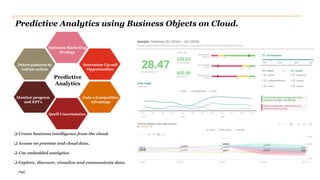 PwC
Predictive Analytics using Business Objects on Cloud.
 Create business intelligence from the cloud.
 Access on premi...