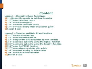 Business objects web intelligence training tasks | PPT