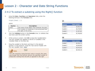 Business objects web intelligence training tasks | PPT
