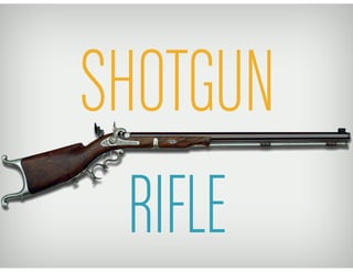 SHOTGUN
 RIFLE
 