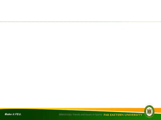 SRM19-Edu: Trends and Issues in Sports
 