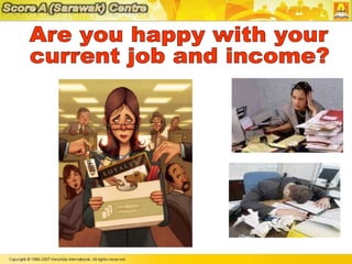 Are you happy with your  current job and income? 