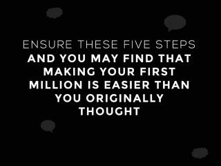Business optimization | building your first million is easy