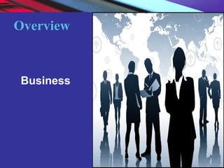 Copyright © 2004 Pearson Education, Inc. Slide 6-6
Overview
Business
 