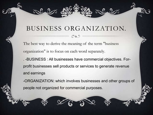 Business organizations | PPT