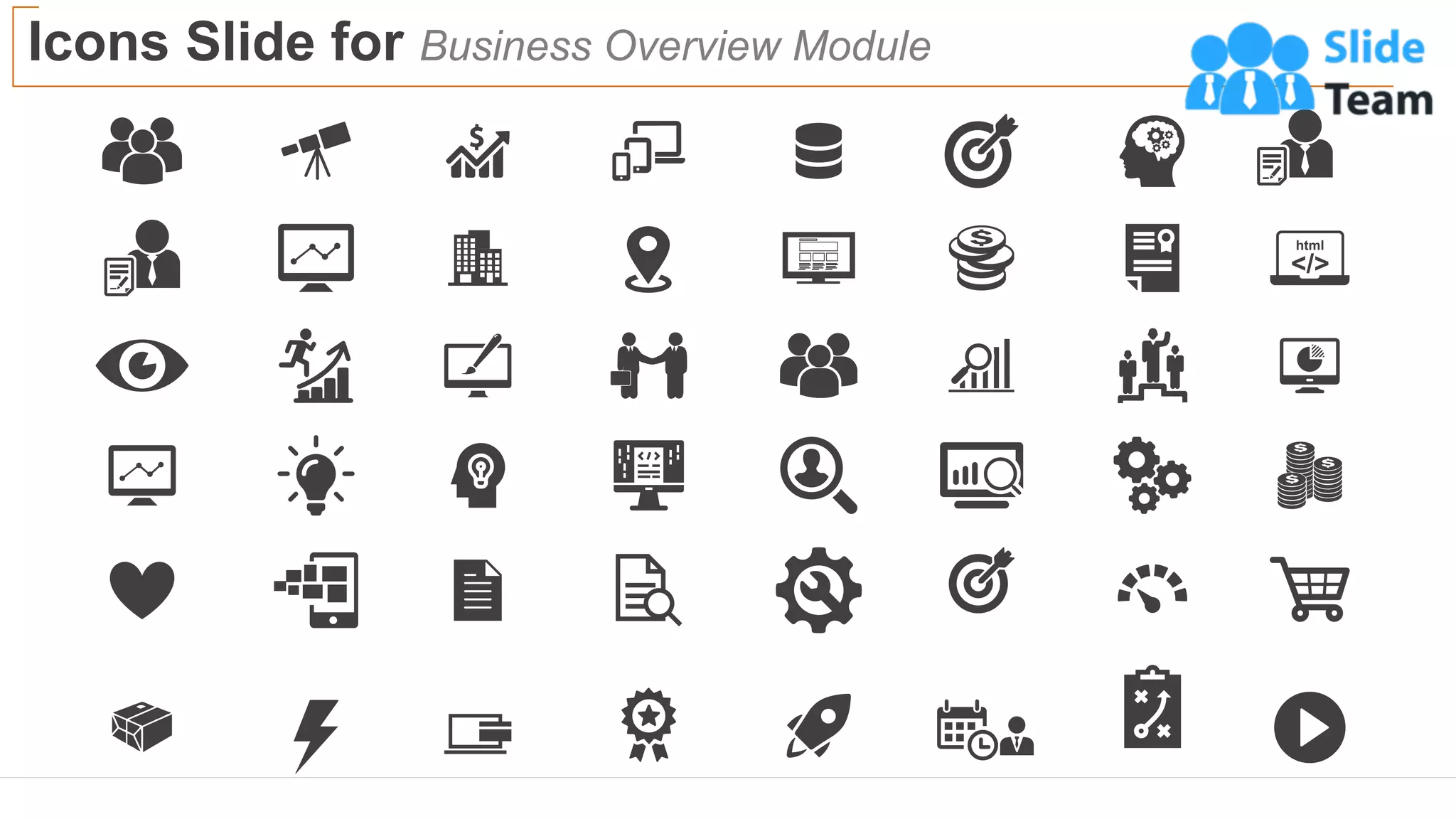 Icons Slide for Business Overview Module
28
 