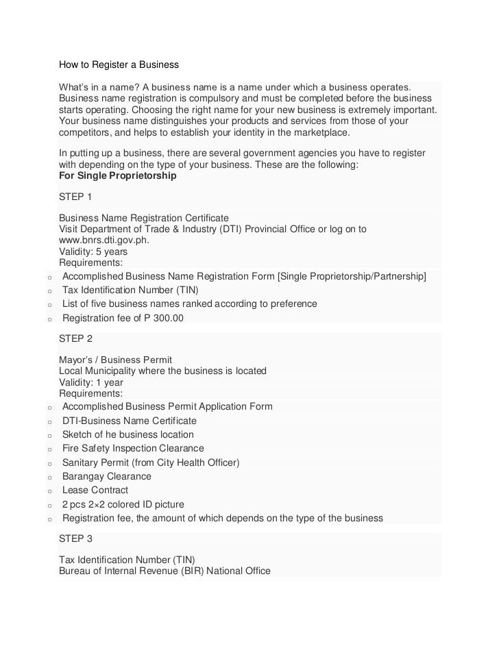 Business Permit