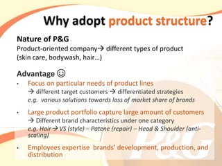 P&G Organizational Structure - ppt video online download