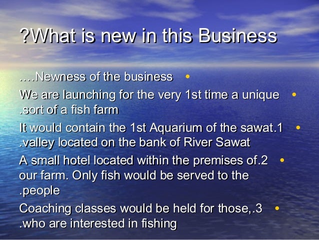 business plan for fishing equipment