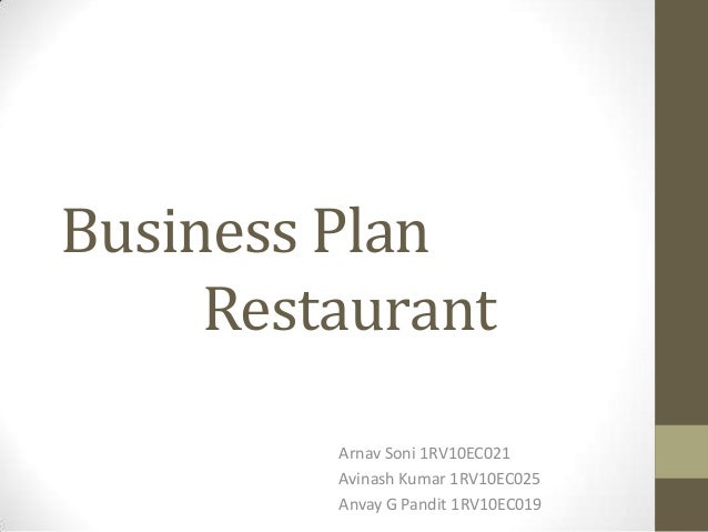 business plan for restaurant franchise