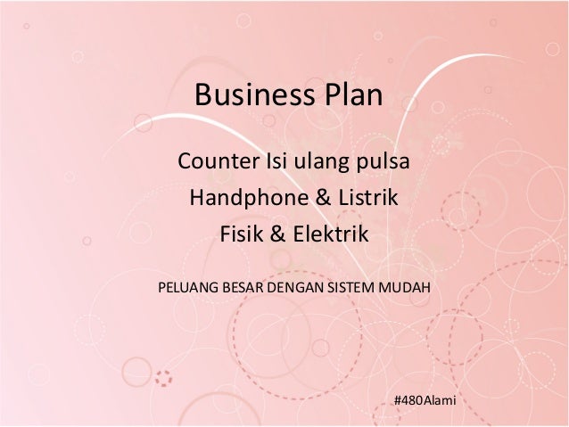 Business Plan Counter Isi Ulang Pulsa