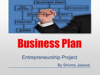 Business Plan
Entrepreneurship Project
By Shivms Jaiswal
 