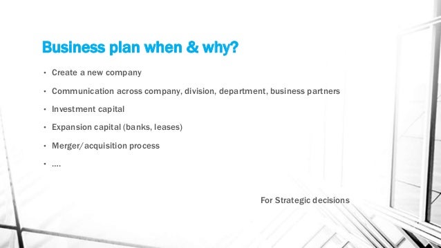 Divisional business plan