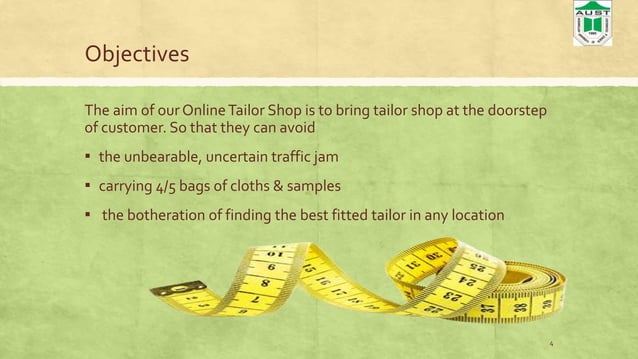 Business Plan Of Tailor Shop Pptx