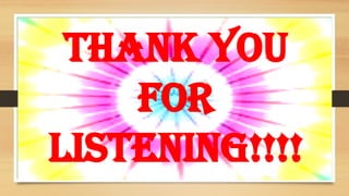 THANK YOU
FOR
LISTENING!!!!
 