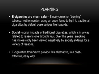 Business plan e cigarette