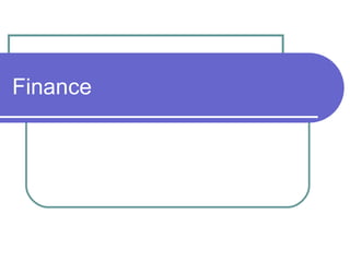 Finance 