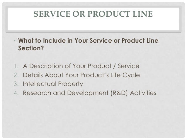 service line business plan