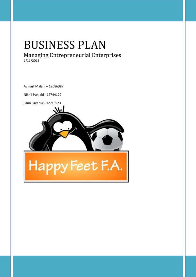Business plan soccer school PDF