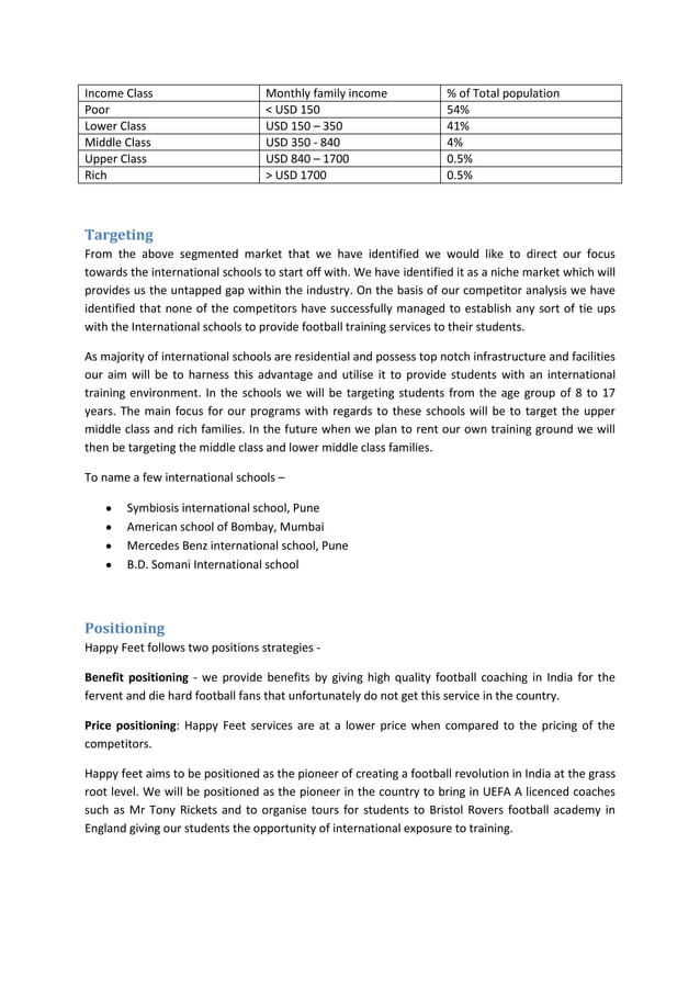 soccer tournament business plan pdf