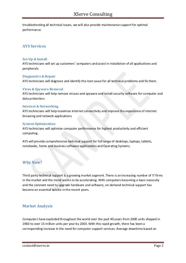 Business plan template for consulting business