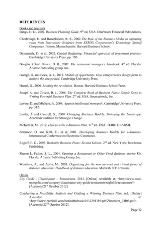 Reference Code Business Plan Business Plan Assignment Sample | PDF