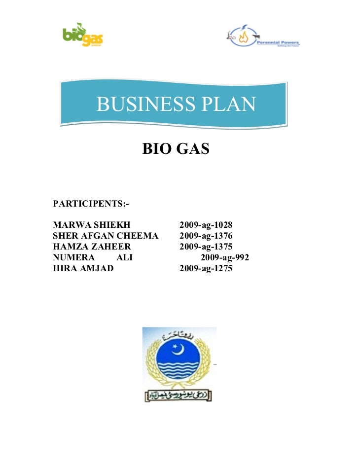 Business plan bio gas