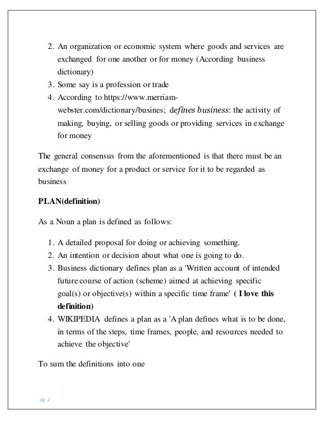 Business terms and definitions image